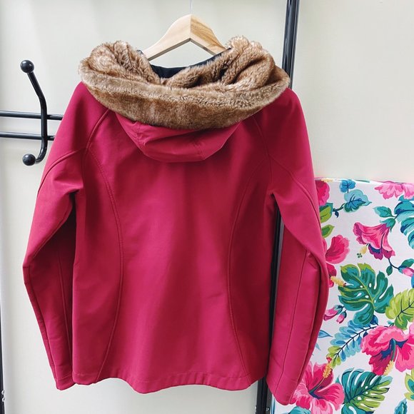 Marmot Furlong Fleece Lined Soft Shell Jacket With Fur Hood (L) - Picture 7 of 10